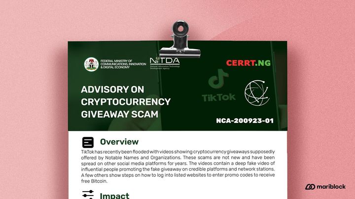 NITDA warns Nigerians about cryptocurrency giveaway scam